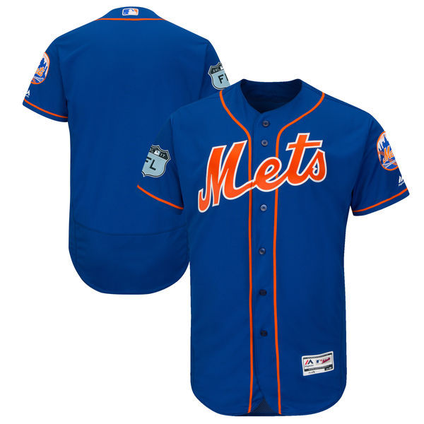 2017 MLB New York Mets Blank Blue Jerseys->new york mets->MLB Jersey